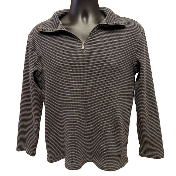 Michael Kors Sweatshirt Womens Medium Pullover Half Zip Long Sleeve Sweater Top - Picture 1 of 9